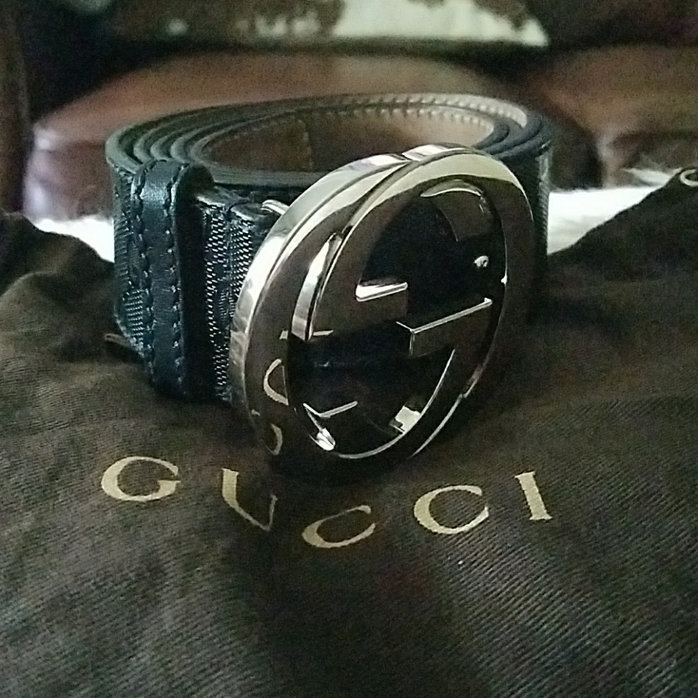 Blue Gucci Belt